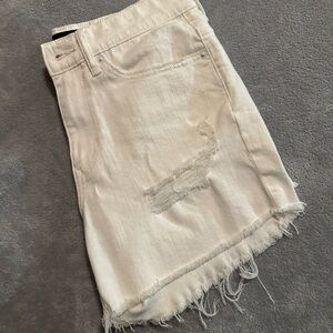 Express White Bermuda Shorts